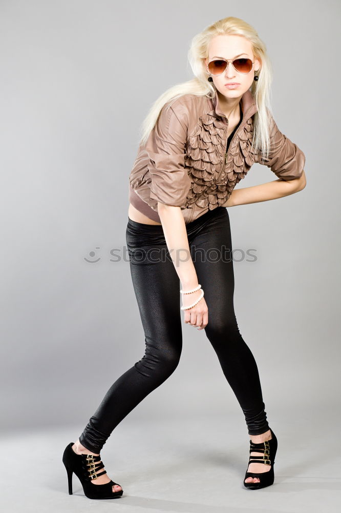 Similar – Image, Stock Photo Stylish young woman posing