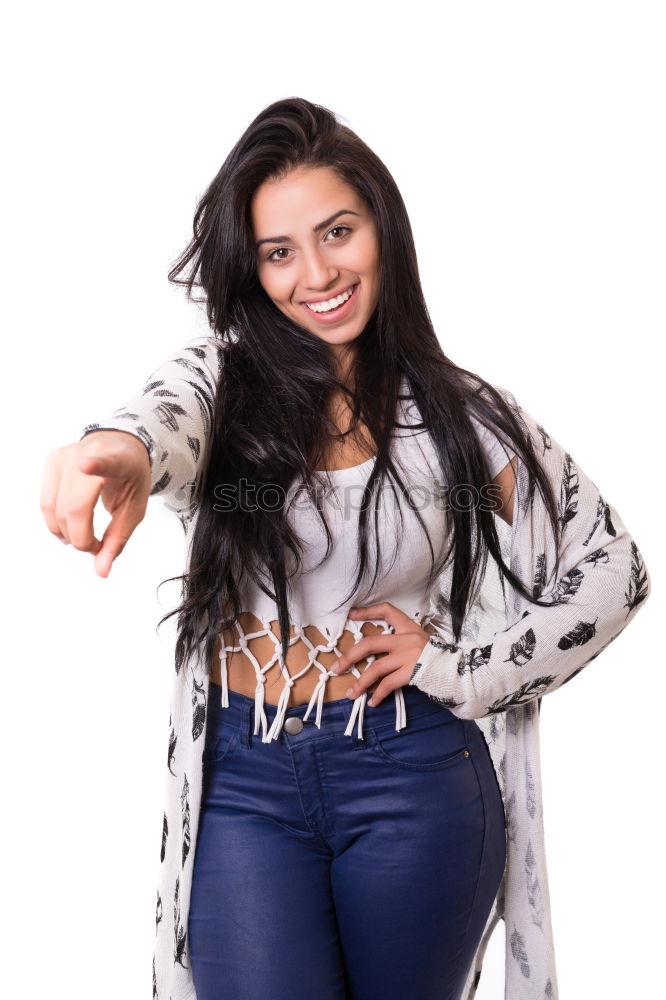 Similar – Image, Stock Photo Happy young woman smiling in urban background