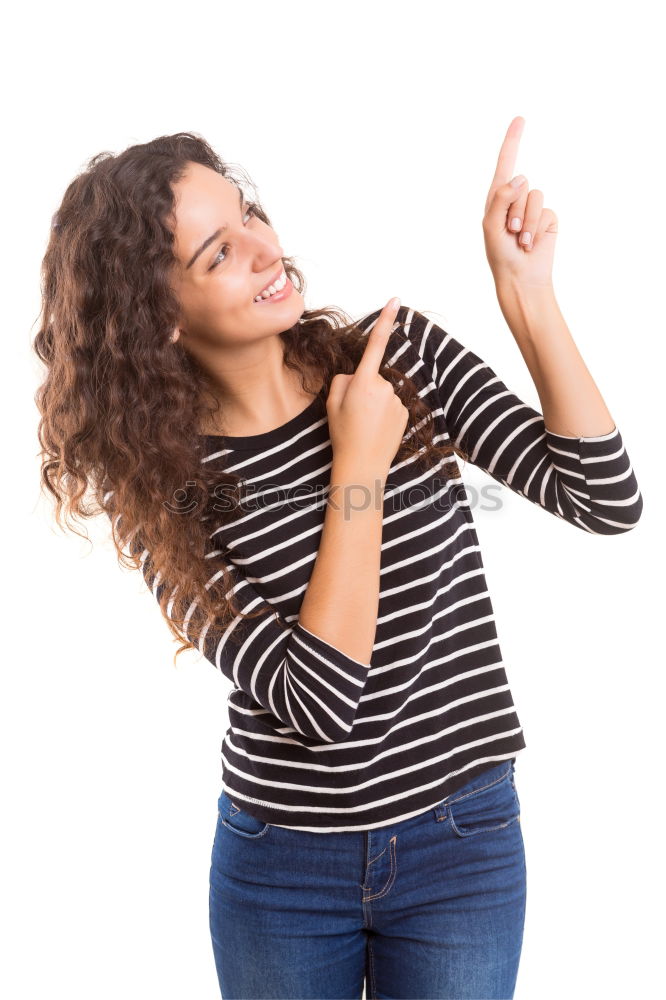 Similar – Image, Stock Photo Woman gesturing stop