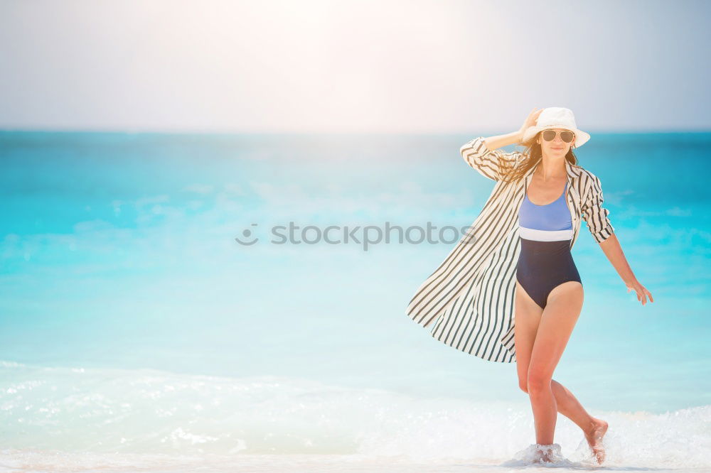 Similar – Image, Stock Photo Girl at Bavaro Beaches in Punta Cana, Dominican Republic