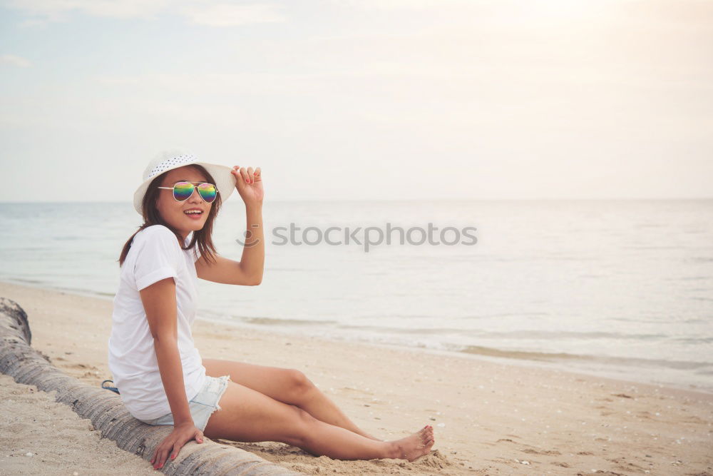 Similar – Girl at English Bay Beach in Vancouver, BC, Canada