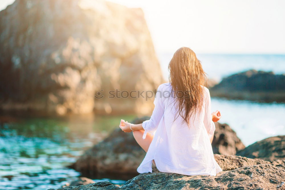 Similar – Image, Stock Photo Girl at English Bay Beach in Vancouver, BC, Canada