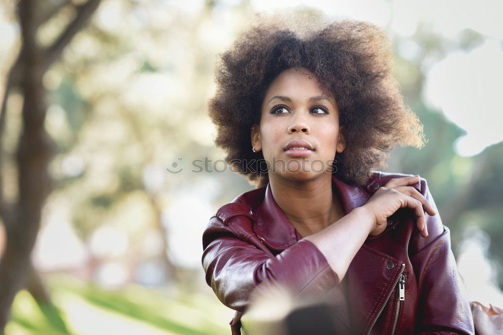 Similar – Gorgeous black woman in dress on street