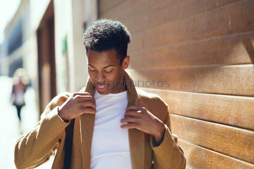 Similar – Image, Stock Photo Stylish black woman on street