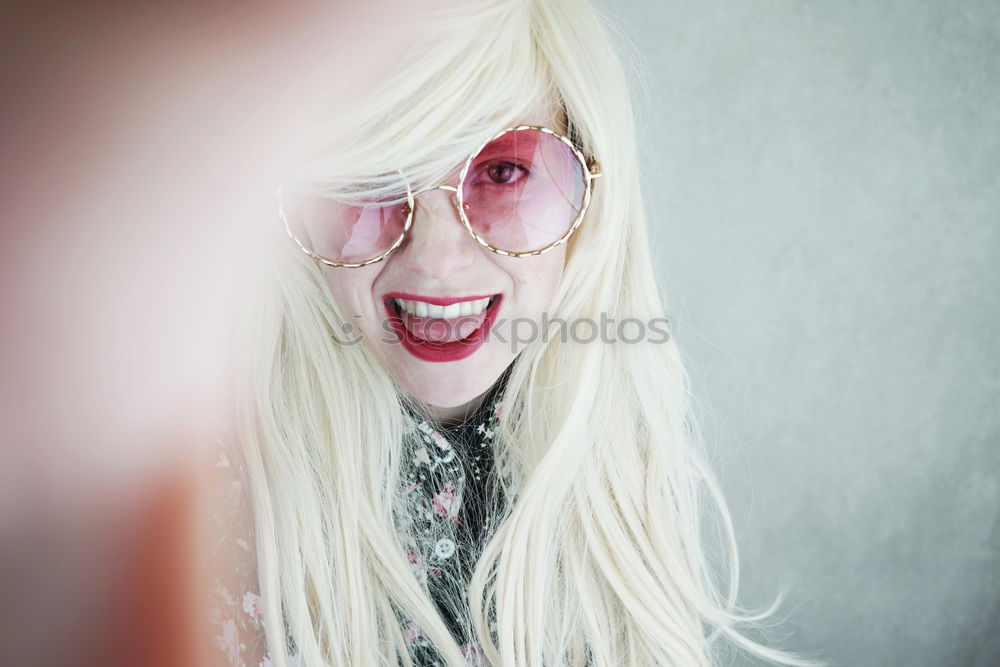 Similar – Image, Stock Photo Young cool woman in a studio shoot