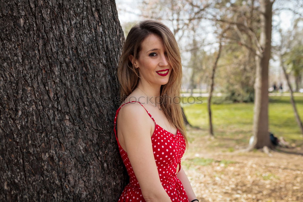 Similar – Image, Stock Photo smiling woman in outdoor