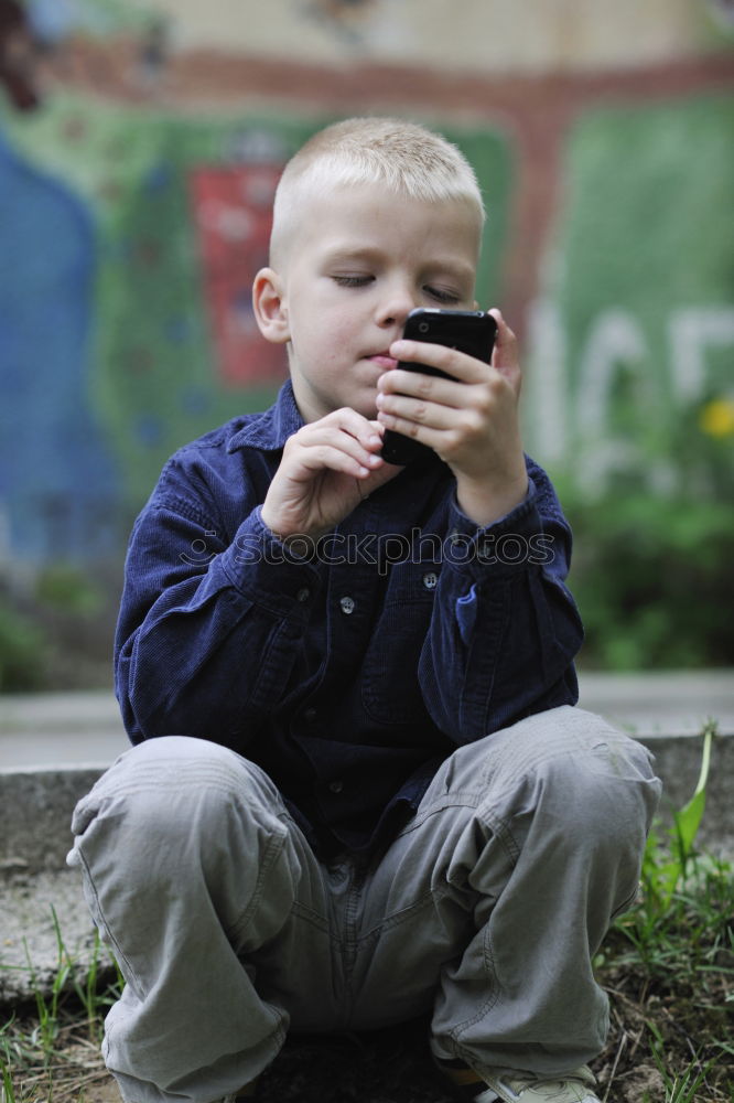 Similar – Cool boy in jeans