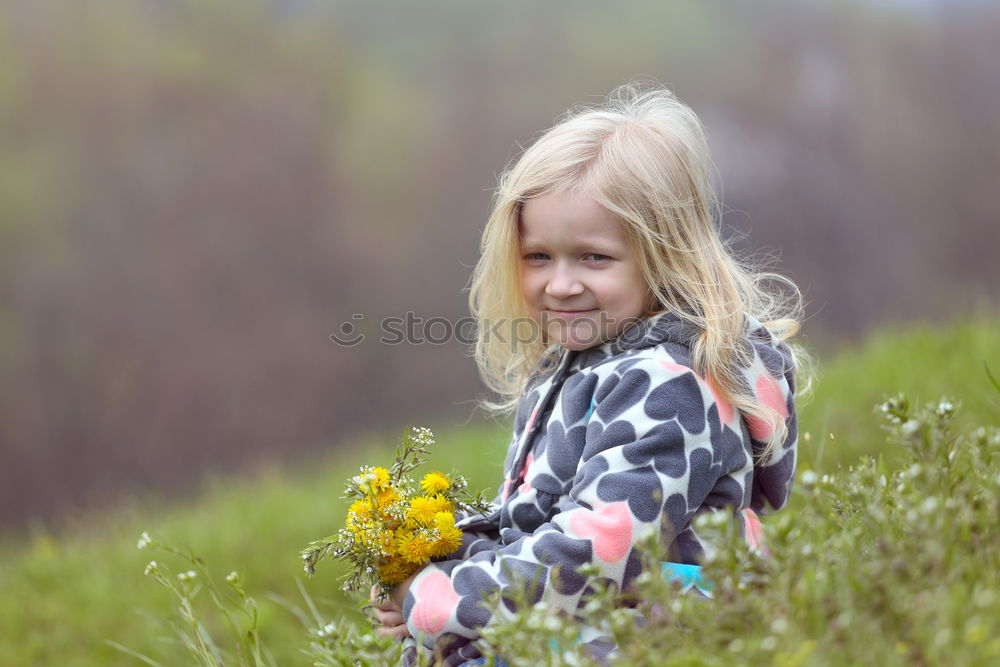 Similar – Image, Stock Photo child girl in country style plaid shirt and hat