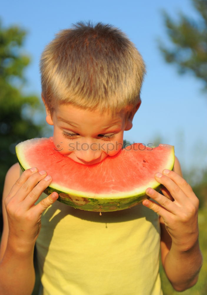 Similar – Image, Stock Photo A heart and a melon Part II