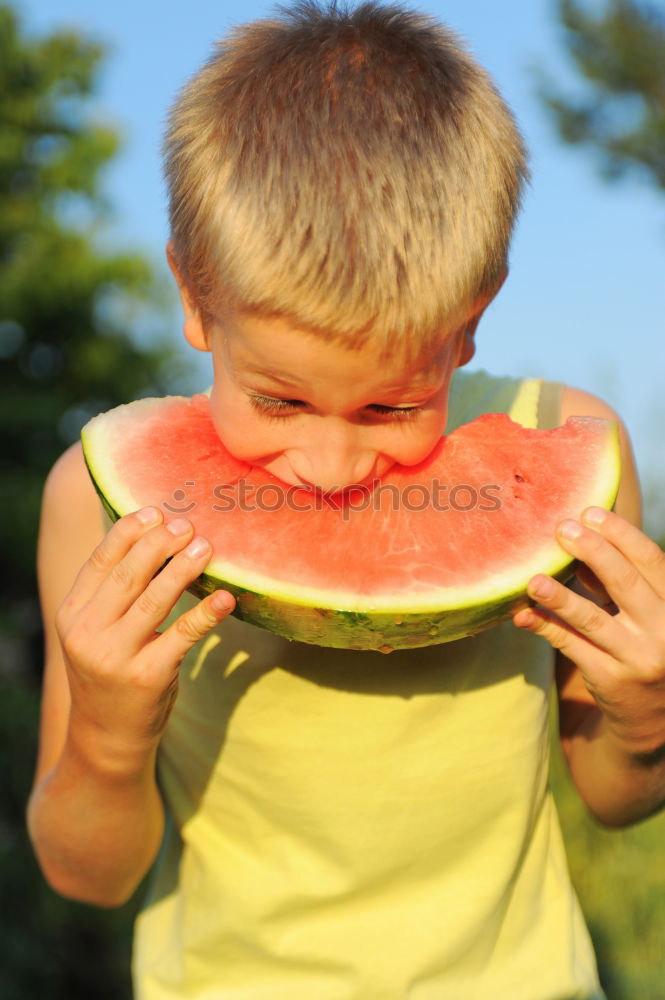 Similar – Image, Stock Photo A heart and a melon Part II