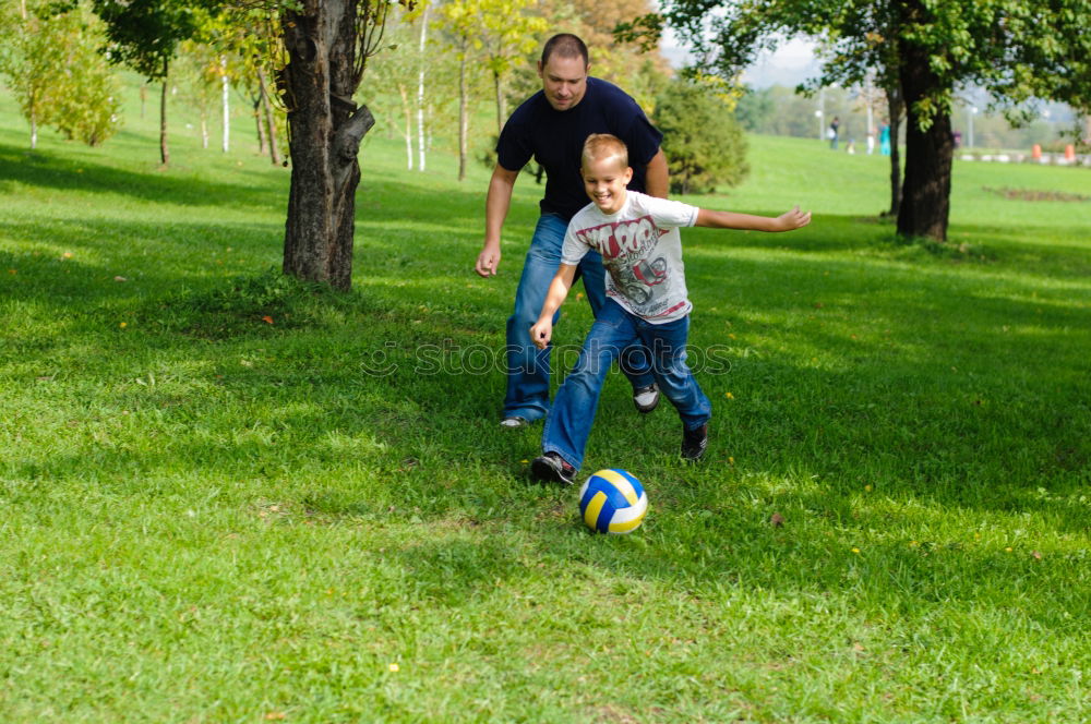 Similar – Father & Son Green Grass