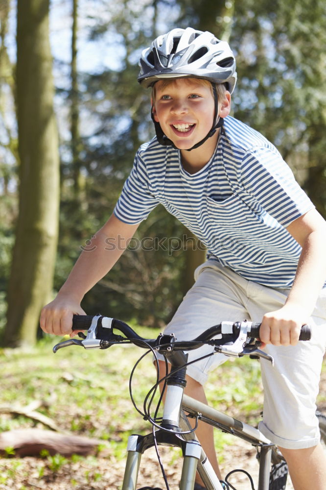 Similar – father and daughter fixing problems with bicycle outdoor