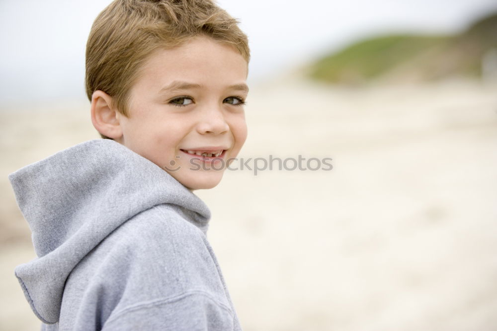 Similar – Image, Stock Photo Young teenager portrait at sunrise