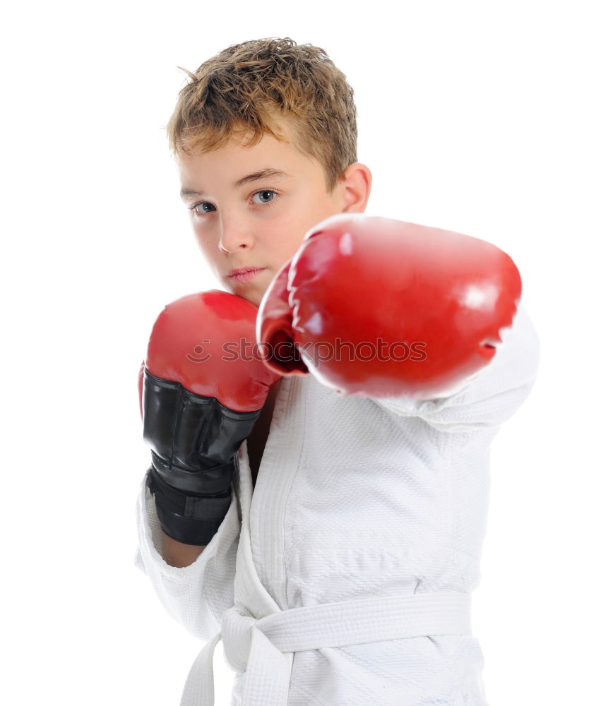 Image, Stock Photo Boxing Girl! Athletic