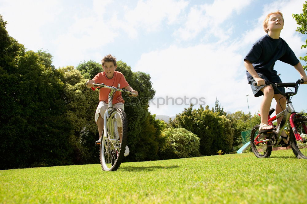 Similar – Image, Stock Photo women using smartphone on bicycles