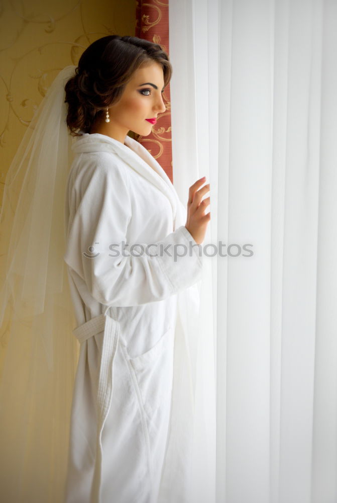 Similar – Image, Stock Photo Anne Curtain Drape