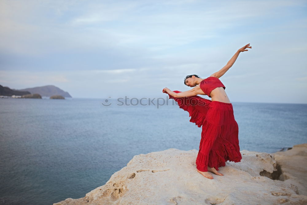 Similar – Image, Stock Photo Diver in wet suit standing on beach