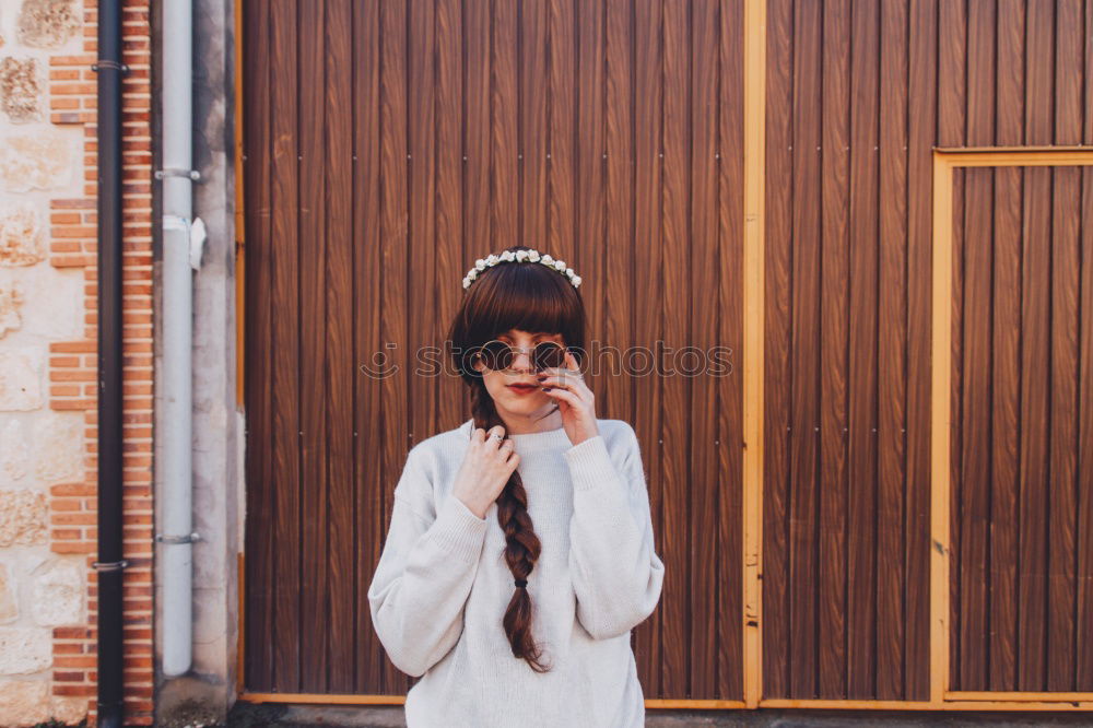 Similar – Image, Stock Photo Woman sitting and relaxing on floor