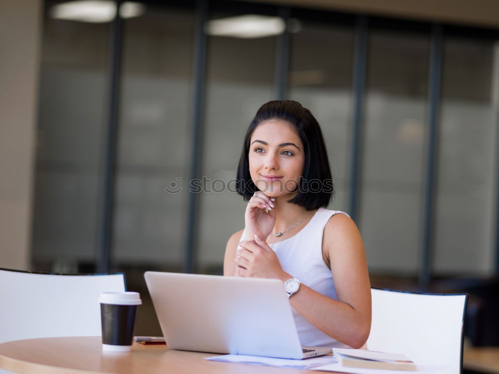 Similar – Image, Stock Photo #A# Working on the notebook