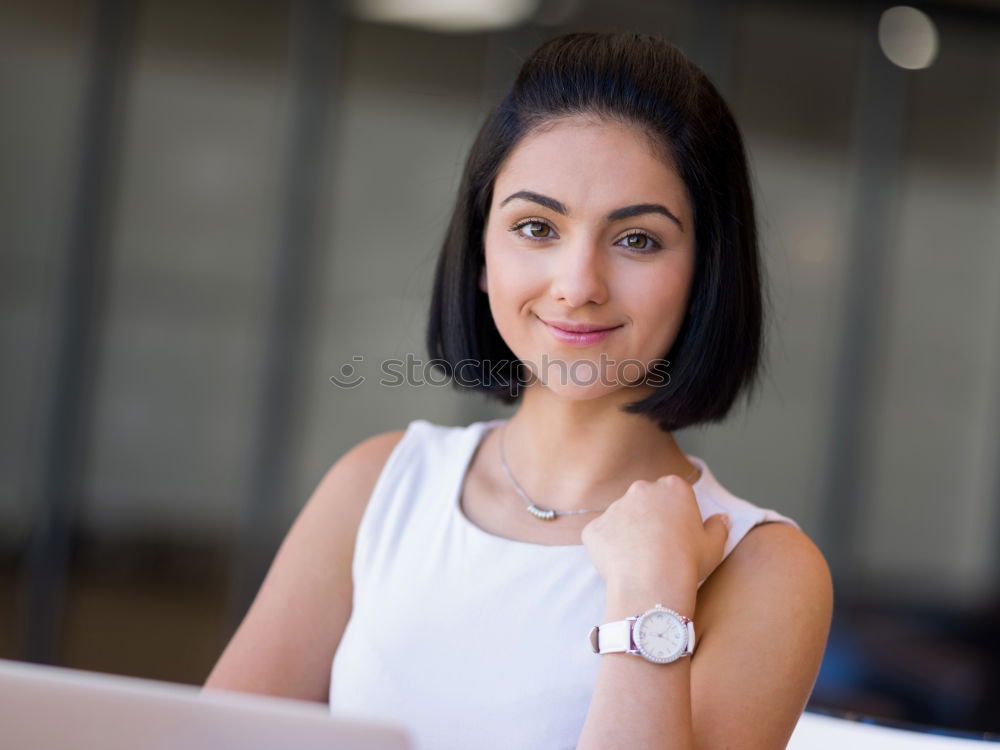 Similar – Portrait of smart elegant woman