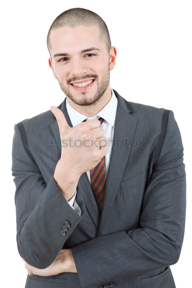 Similar – Serious attractive businessman walking down an urban street