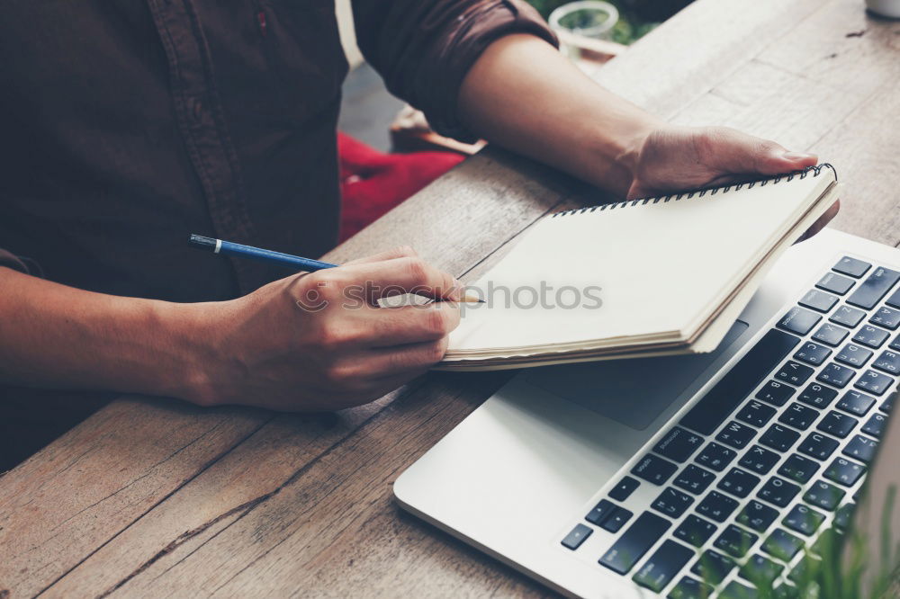 Similar – Close-up of women typing on keyboard on her laptop at home