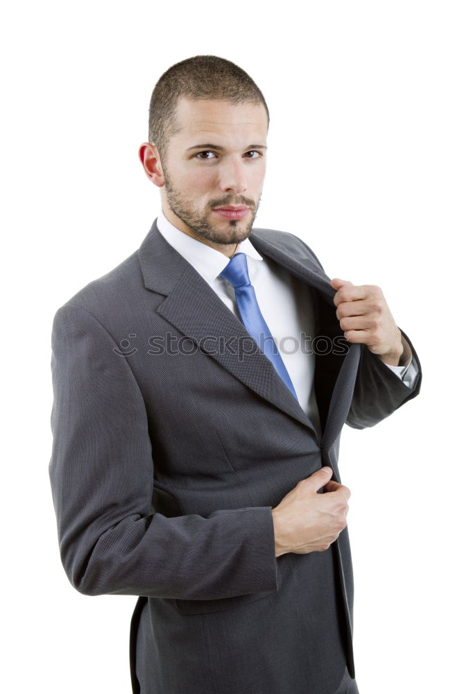 Similar – Serious attractive businessman walking down an urban street