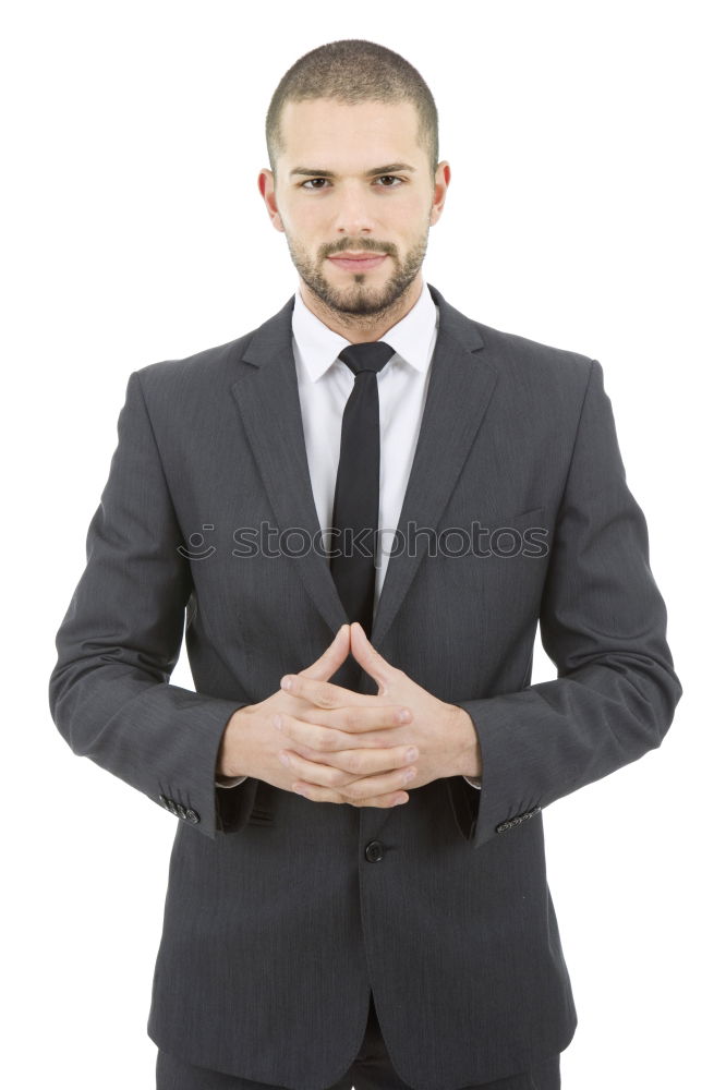 Similar – Serious attractive businessman walking down an urban street