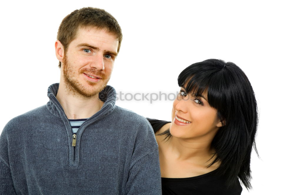 Similar – Image, Stock Photo Young couple having fun on the street