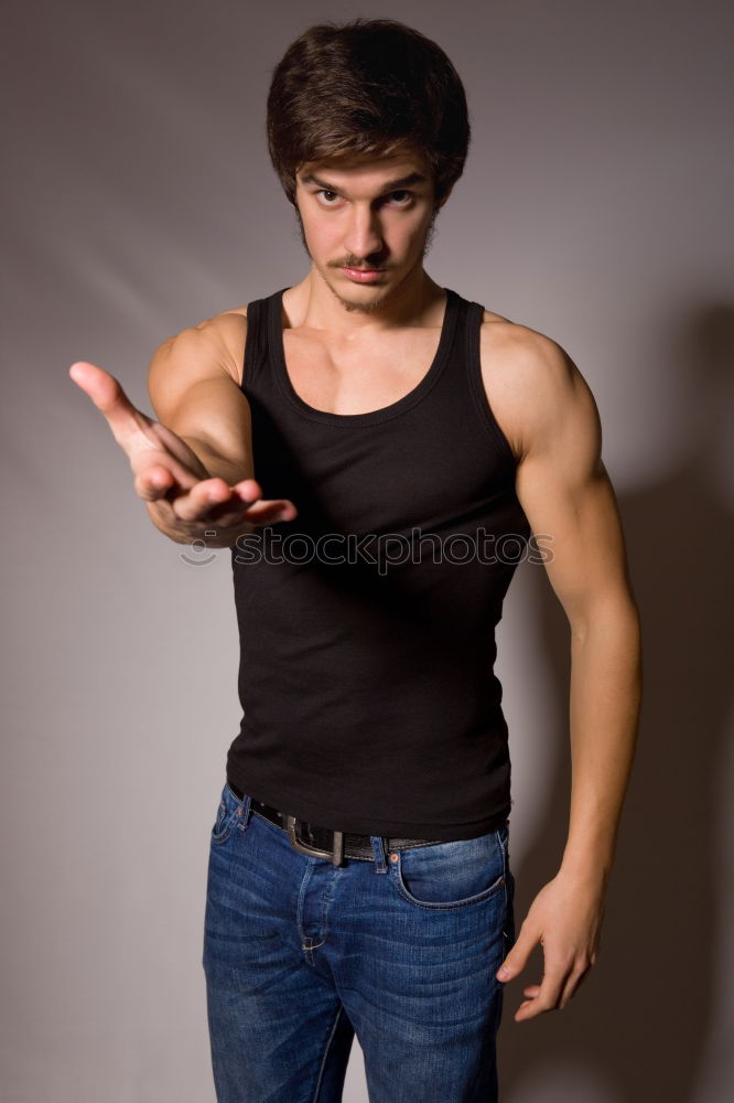 Similar – Image, Stock Photo Portrait of a man in a jumpsuit
