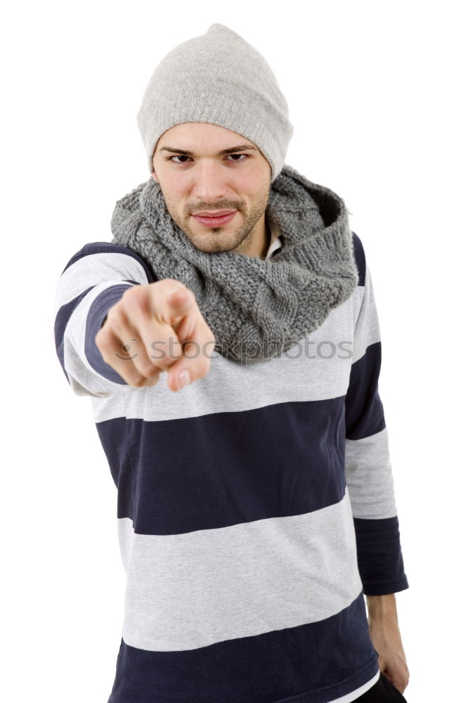 Similar – Image, Stock Photo An adventurer in winter with old-fashioned sunglasses