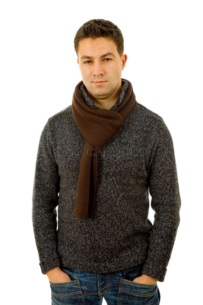 Similar – Image, Stock Photo Attractive young man walking in an urban road