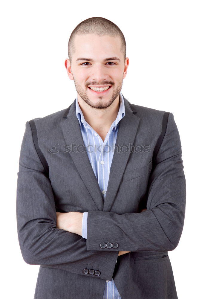 Similar – Image, Stock Photo Young stylish man at white wall