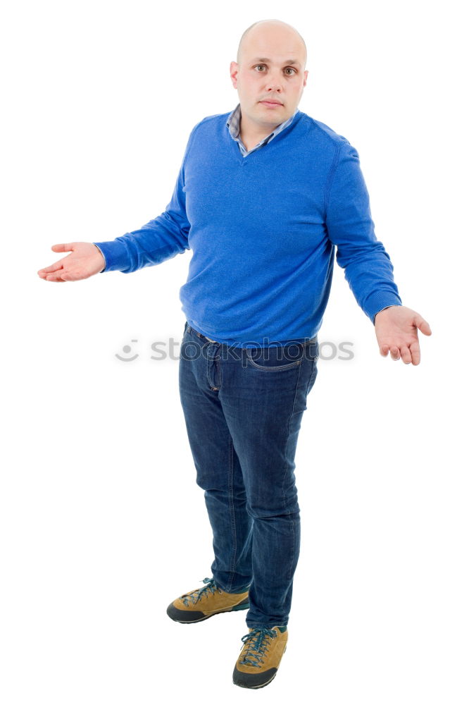 Similar – Image, Stock Photo Senior Man Exercising In Park