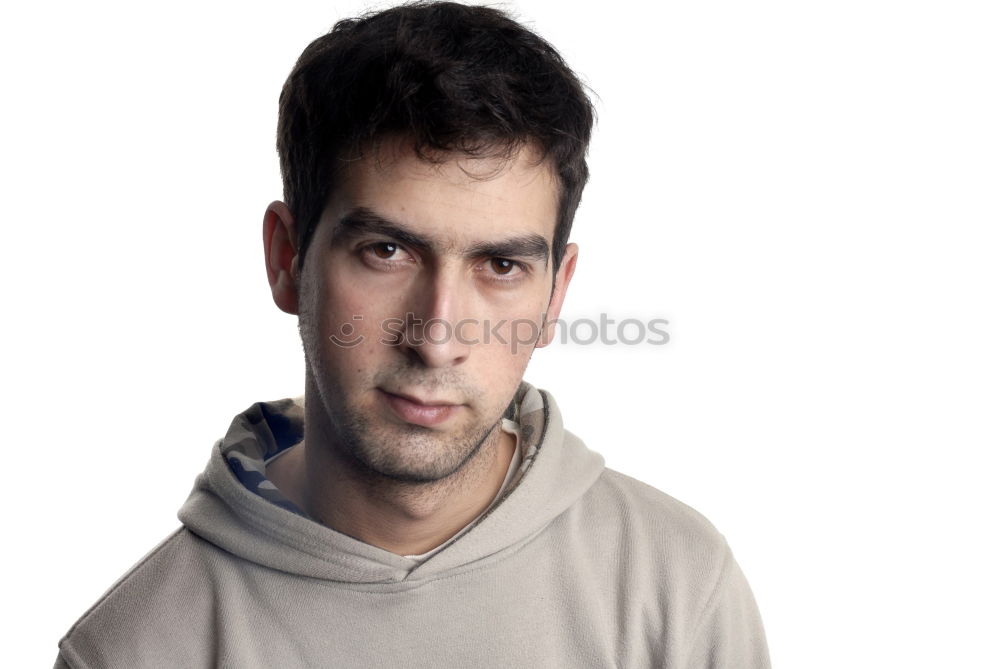 Similar – Image, Stock Photo young man with determined look