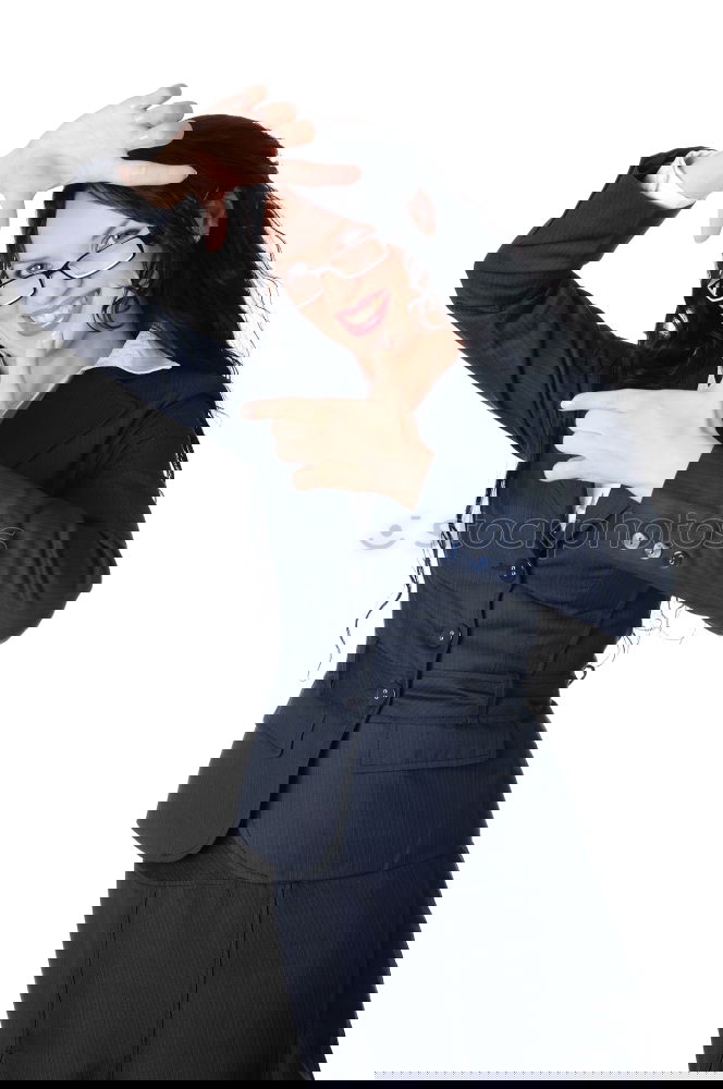 Similar – Image, Stock Photo Strong and young business woman