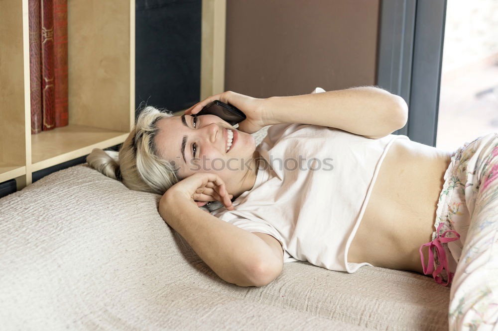 Similar – Image, Stock Photo Young female women taking selfie with smartphone