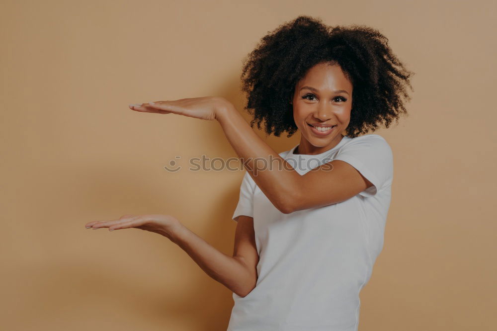 Similar – Image, Stock Photo Playful woman winking