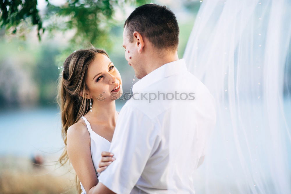 Similar – Image, Stock Photo intimacy between loving couple