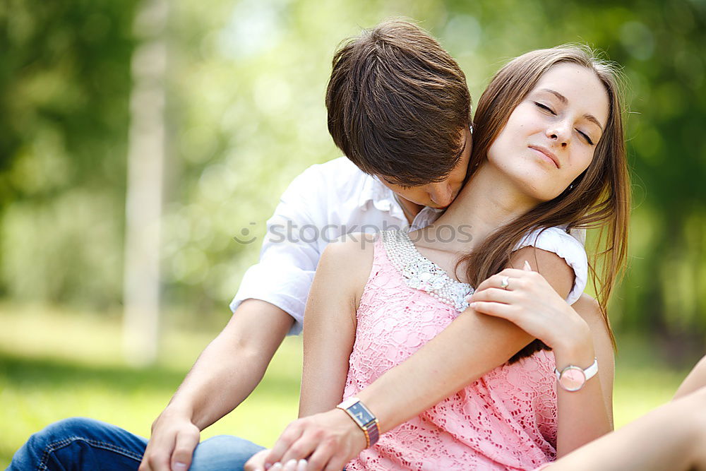 Similar – Image, Stock Photo Happy mother and daughter playing in the park