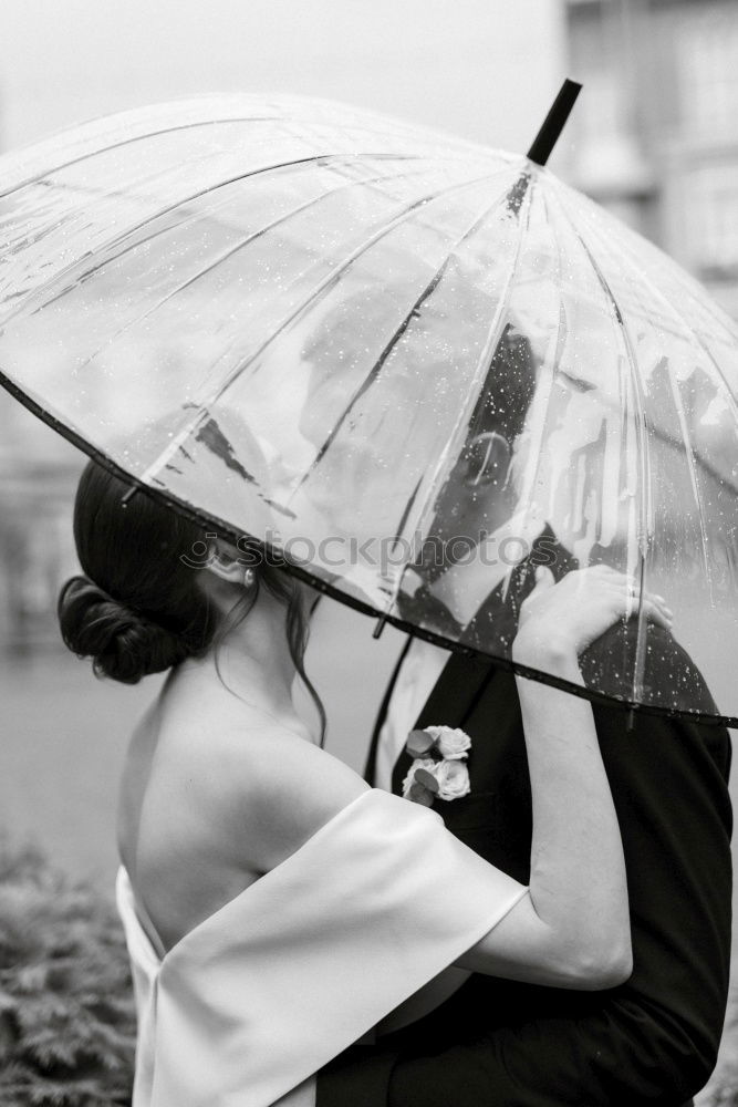 Similar – Young woman with umbrella