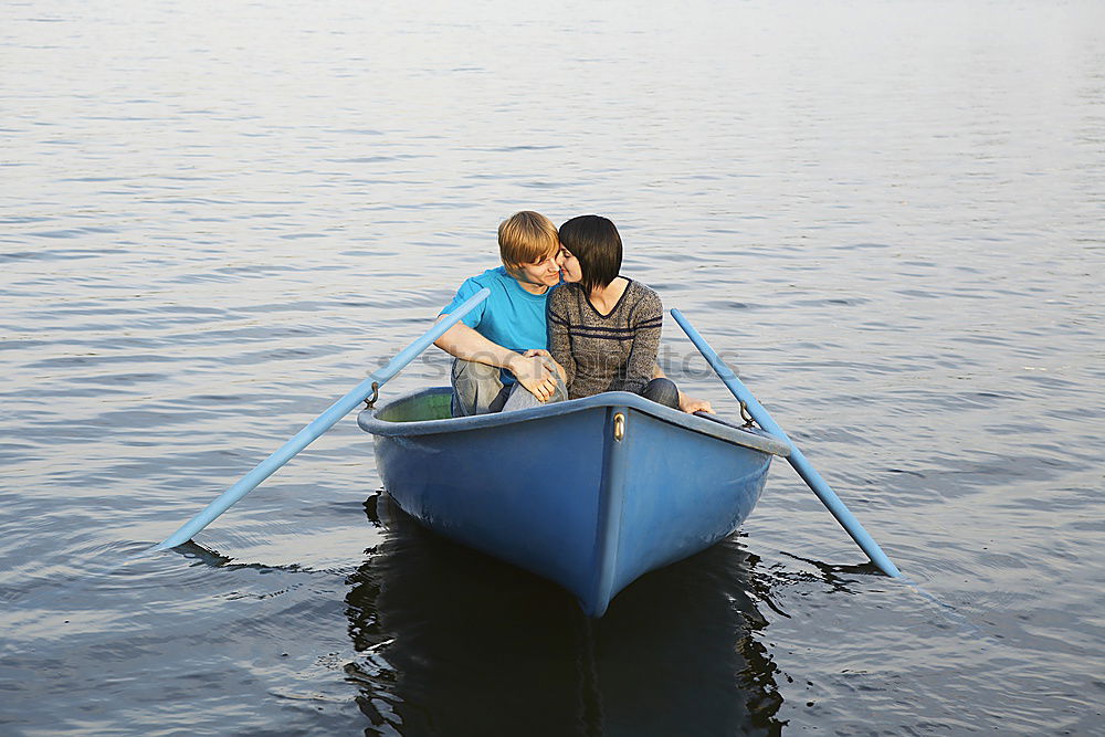 Similar – Image, Stock Photo Boy on plastic swimming aid in the lake