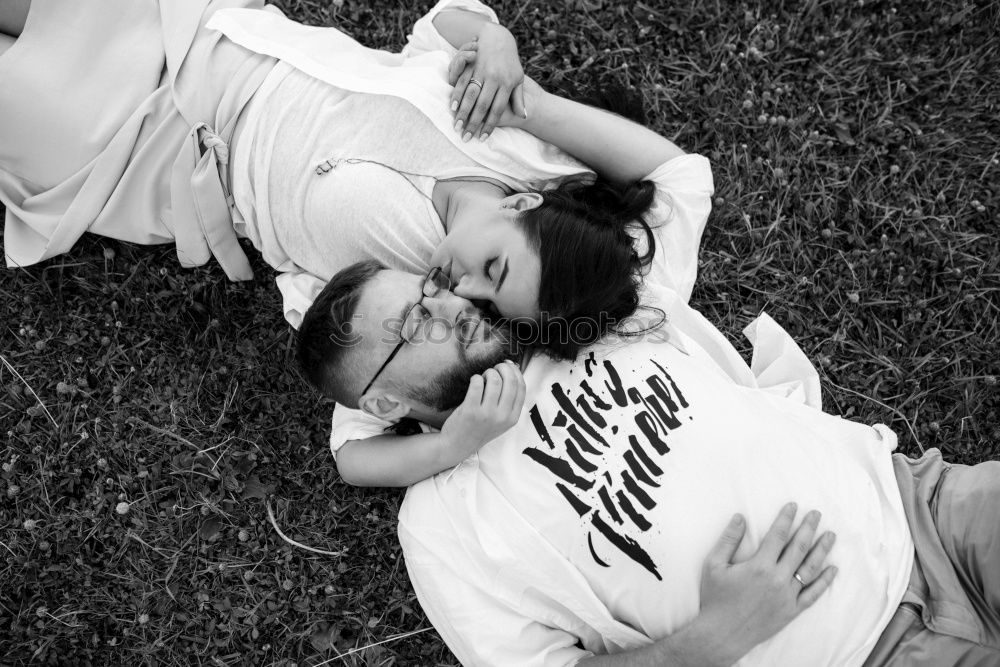 Similar – Image, Stock Photo Tender kiss from young couple