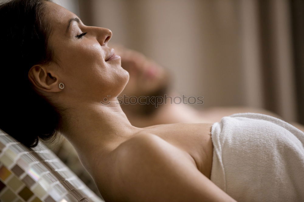 Similar – Image, Stock Photo Woman enjoying massage in Spa