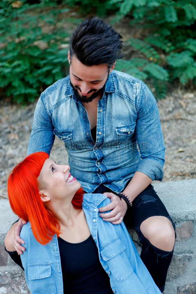 Image, Stock Photo Young couple of lovers