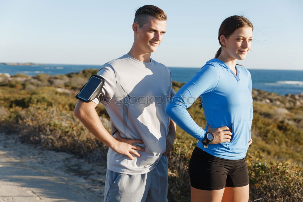 Similar – Image, Stock Photo Healthy city running