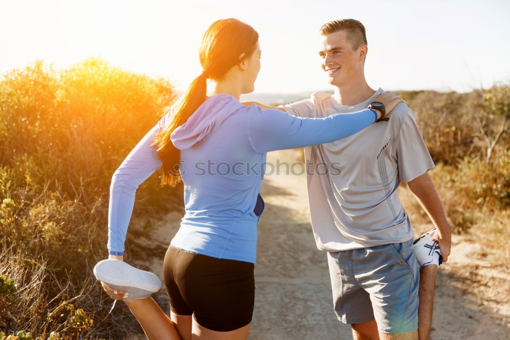 Similar – Image, Stock Photo Healthy city running