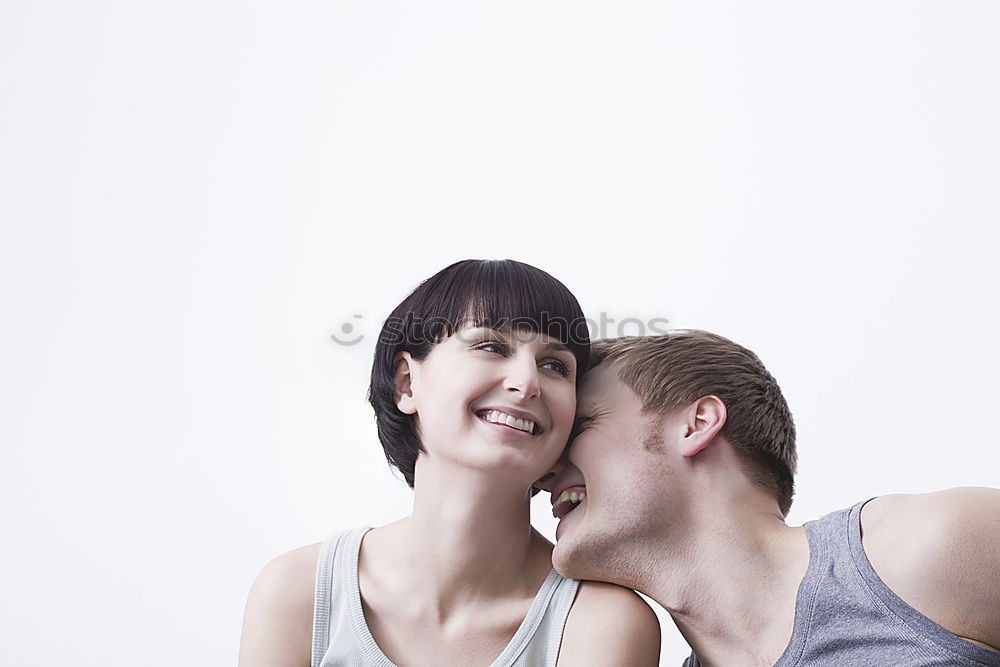 Similar – Image, Stock Photo Eskimo kissing 2