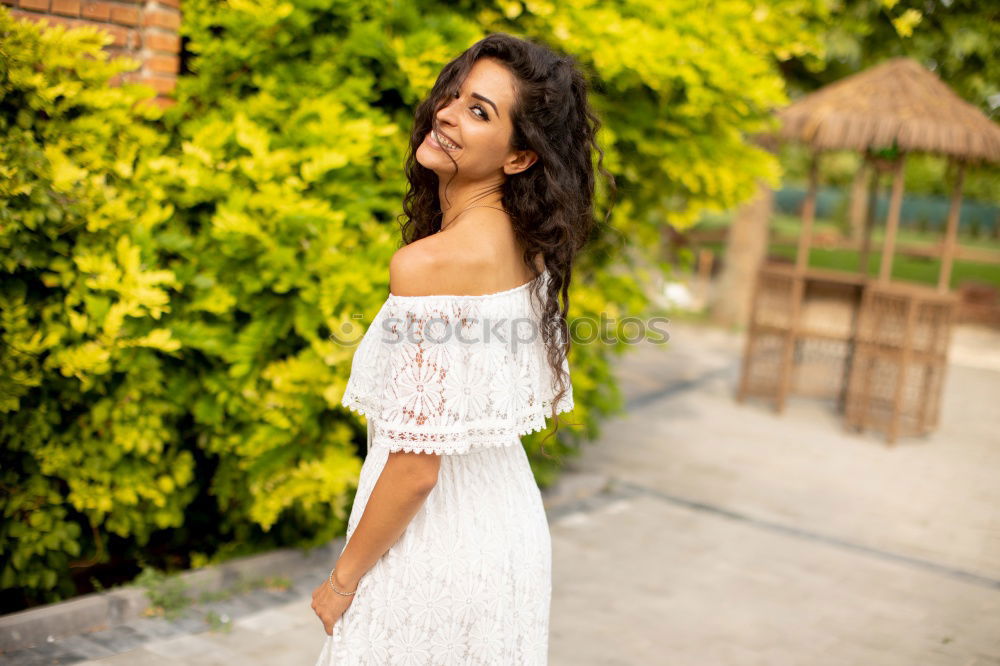 Similar – Barefoot black woman with afro hairstyle sitting on a bench