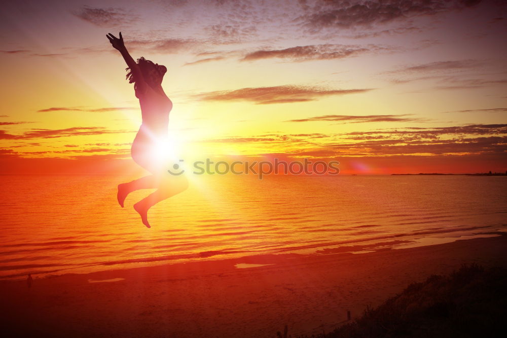 Similar – Image, Stock Photo Father and son playing on the beach at the sunset time. People having fun outdoors. Concept of happy vacation and friendly family.